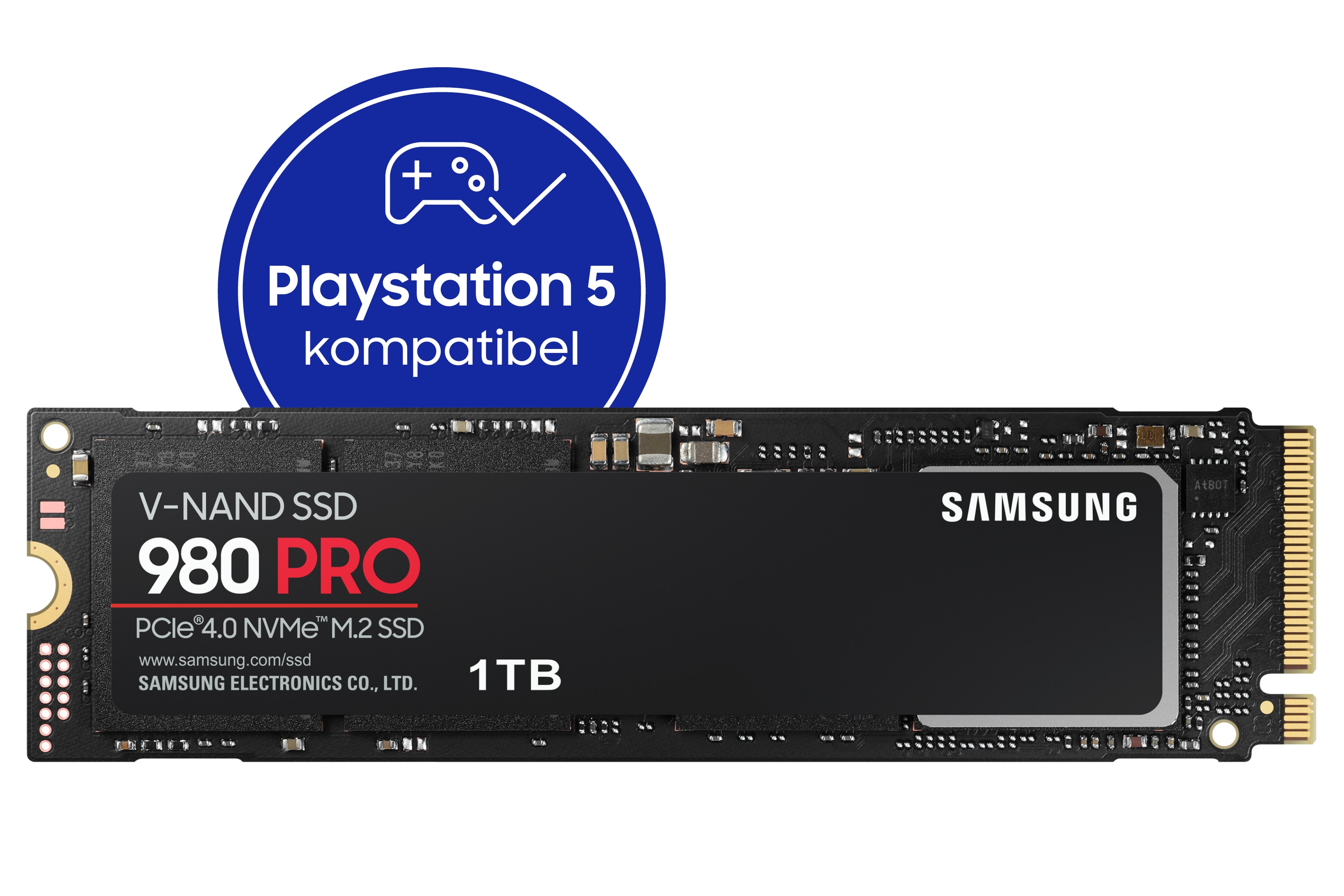 Samsung 980 PRO Interne NVMe SSD 1 TB M.2 2280 PCIe 4.0 3D-NAND