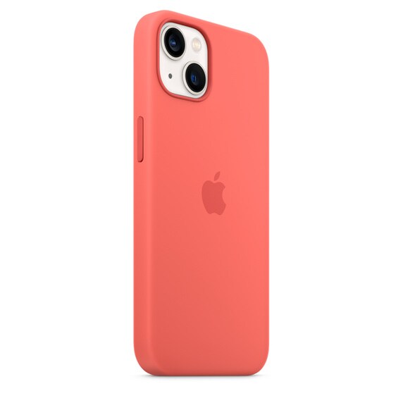 Apple Original iPhone 13 Silikon Case mit MagSafe Pink Pomelo