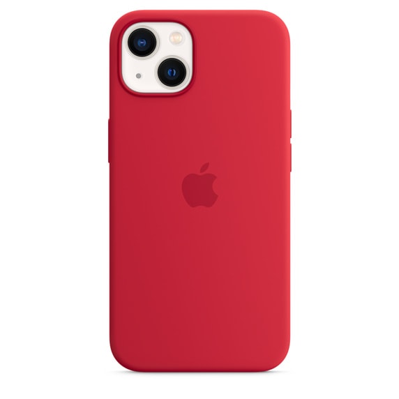 Apple Original iPhone 13 Silikon Case mit MagSafe (PRODUCT)RED