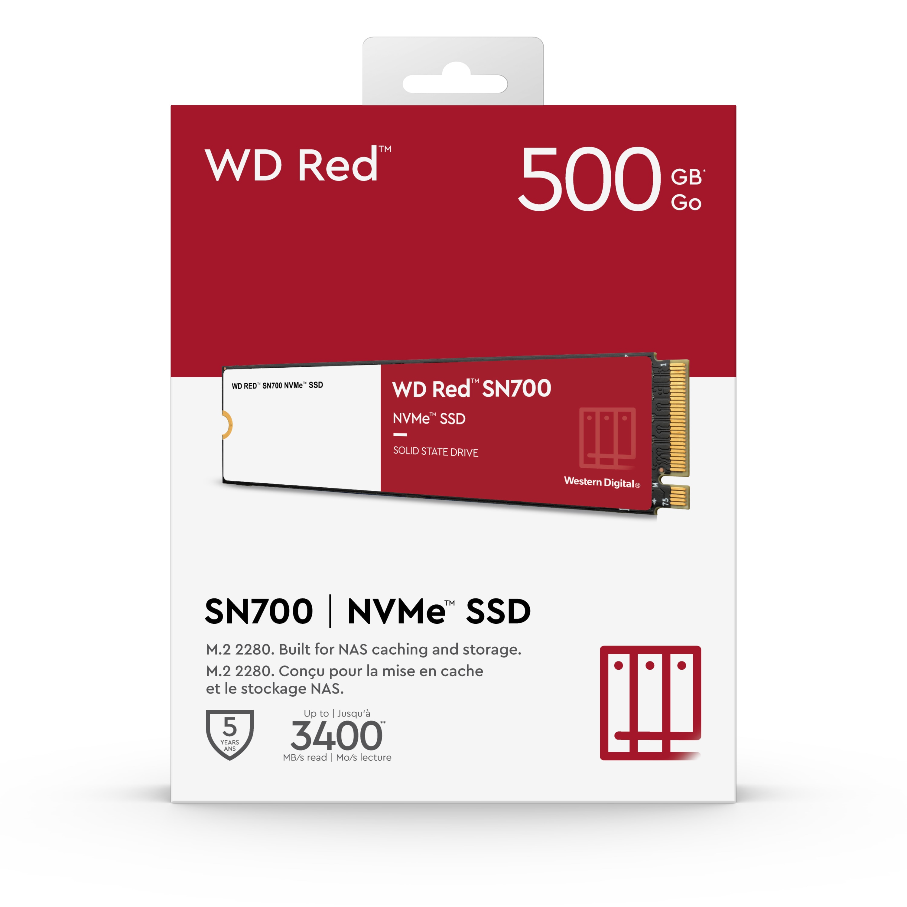 WD Red SN700 NAS SSD 500 GB M.2 2280 SATA