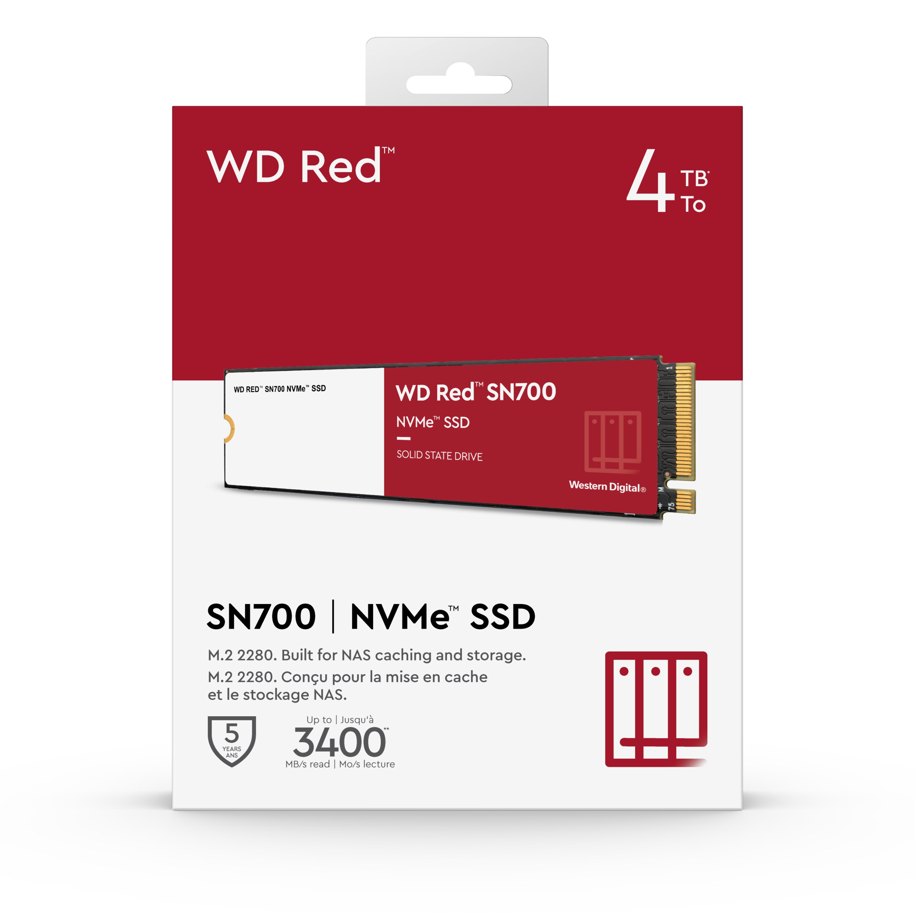 WD Red SN700 NAS SSD 4 TB M.2 2280 SATA