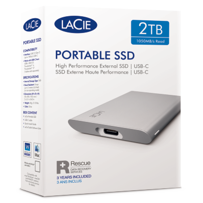 LaCie Portable 2021 SSD 2TB Type-C USB3.2