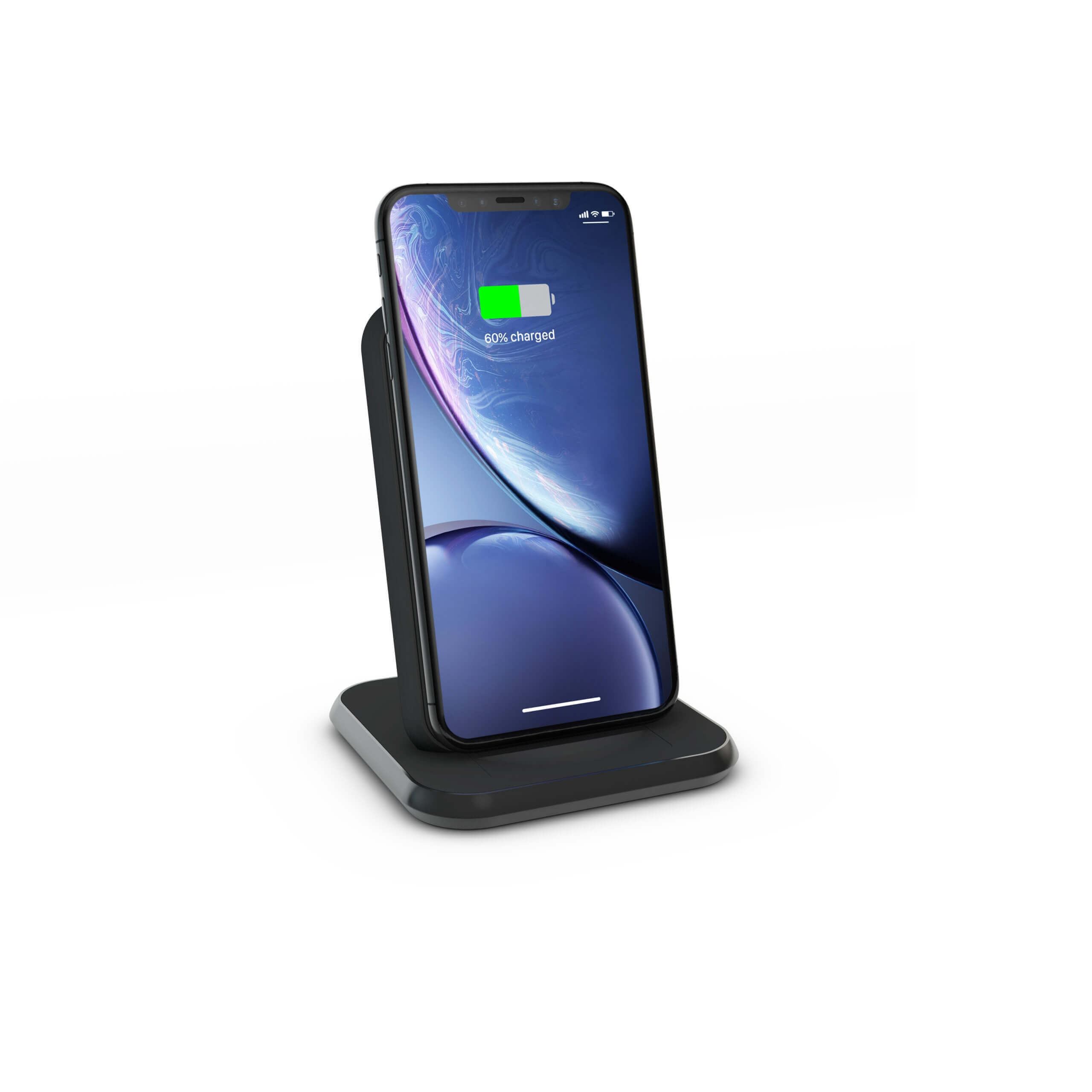 Zens Aluminium Series Stand + USB-C Ladegerät 18W 1x 10W Qi schwarz