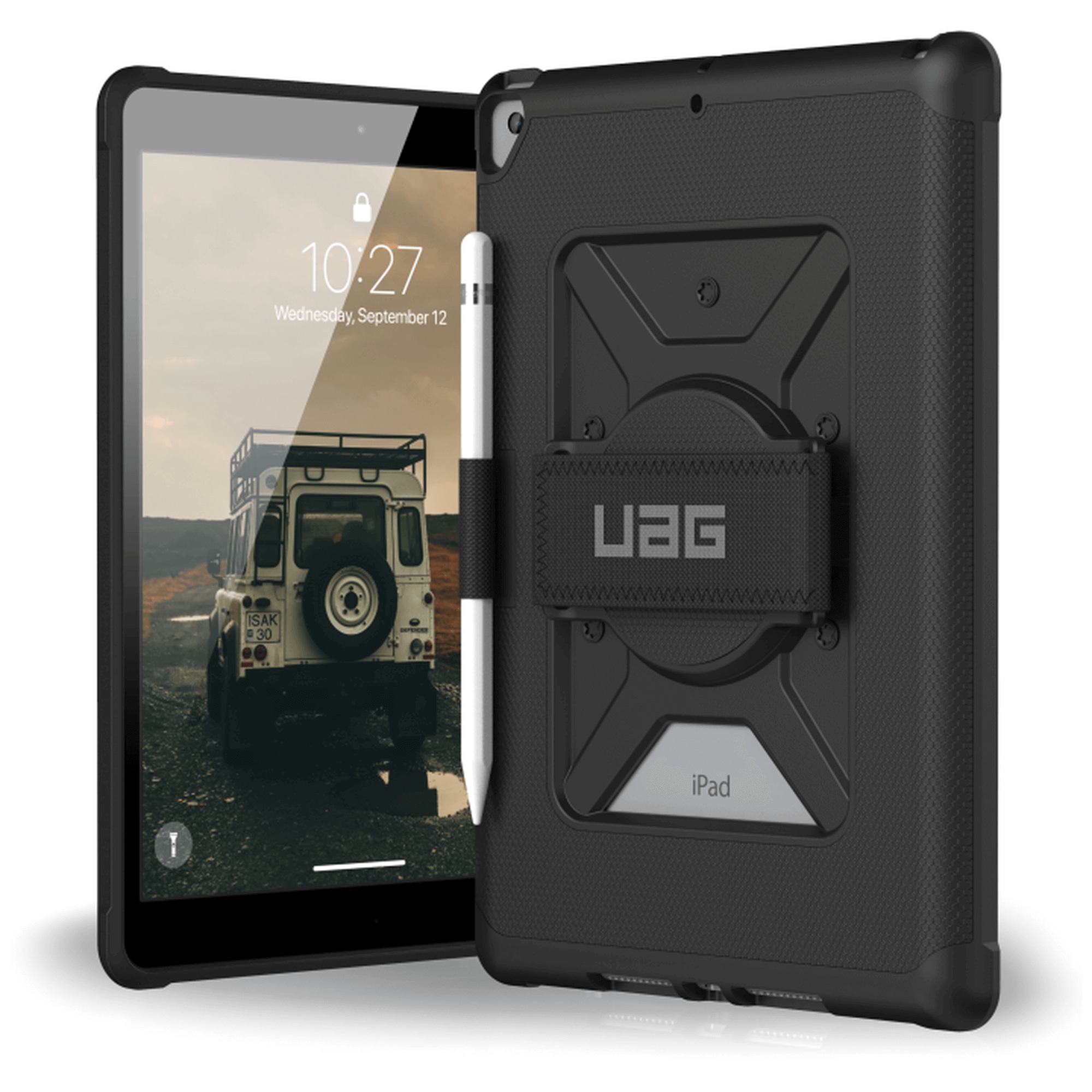 UAG Urban Armor Gear Metropolis Handstrap Case iPad 10,2" (2021 - 2019) schwarz