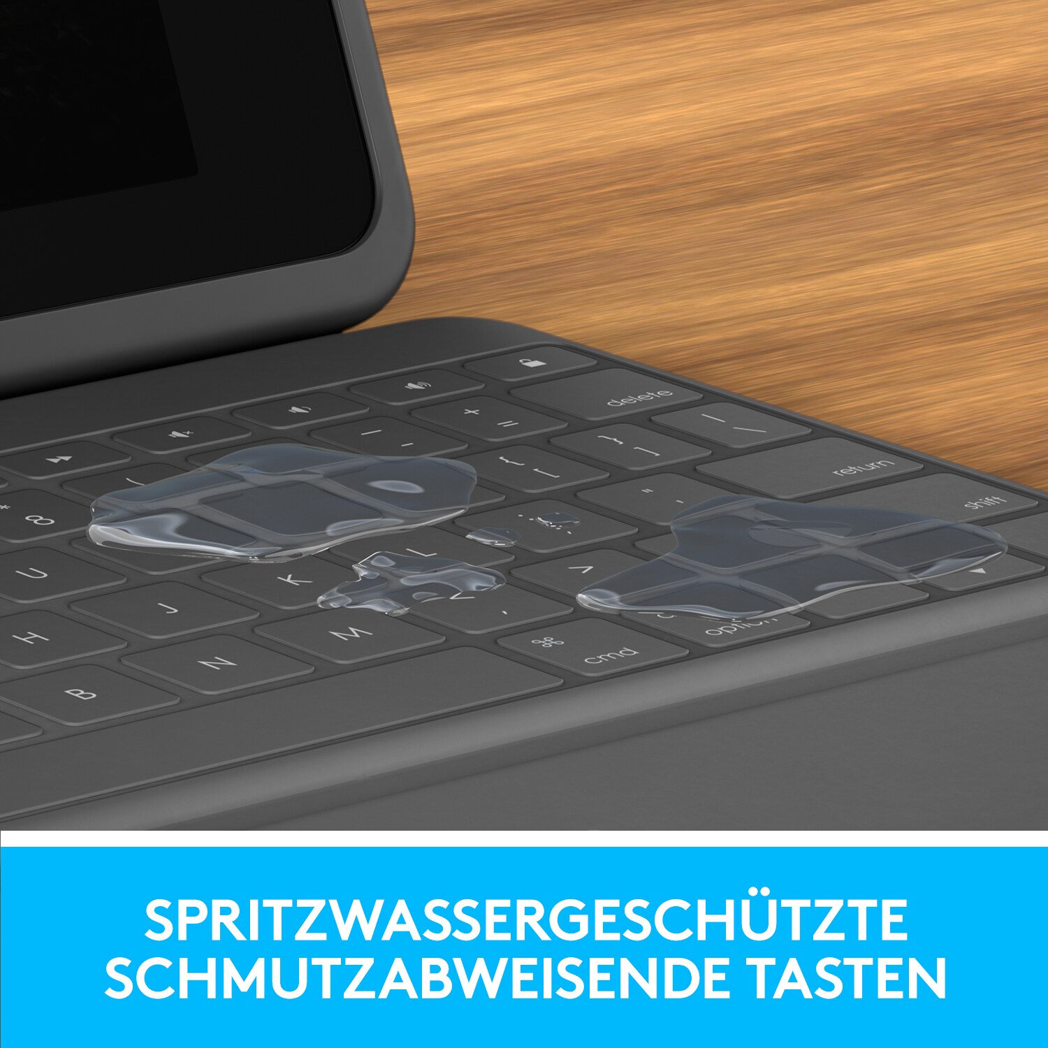 Logitech Rugged Folio Hülle und Tastatur für iPads der 7/8 Generation (2019/20)