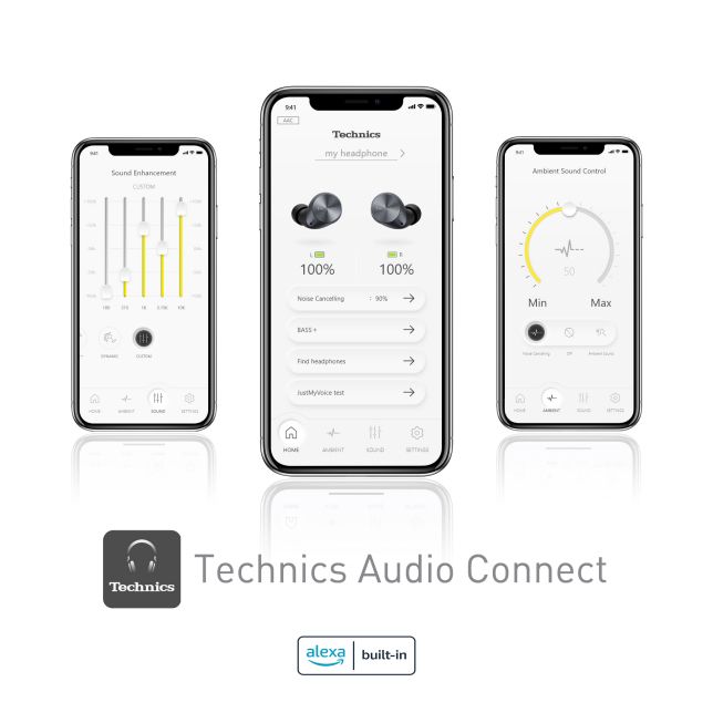 Technics EAH-AZ60E-K ANC Bluetooth True Wireless Kopfhörer schwarz