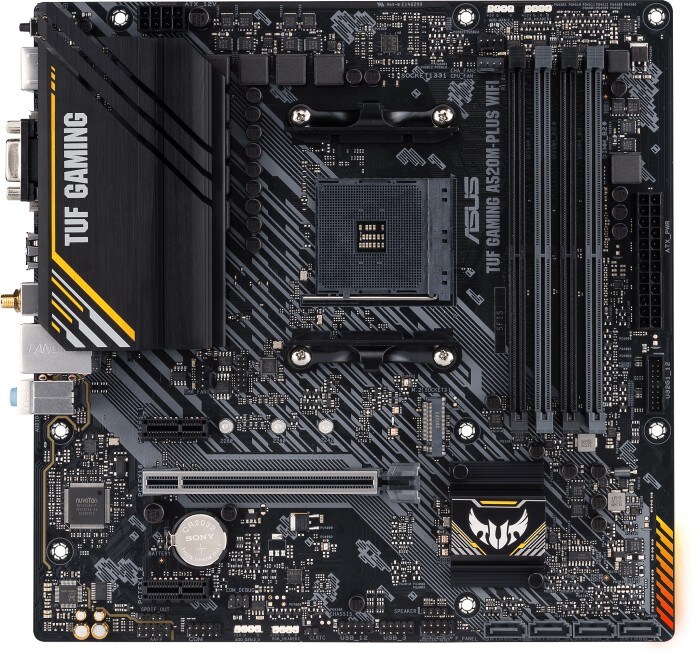 ASUS TUF A520M-Plus WIFI mATX Mainboard Sockel AM4 M.2/USB3.2/HDMI/D-Sub/WIFI