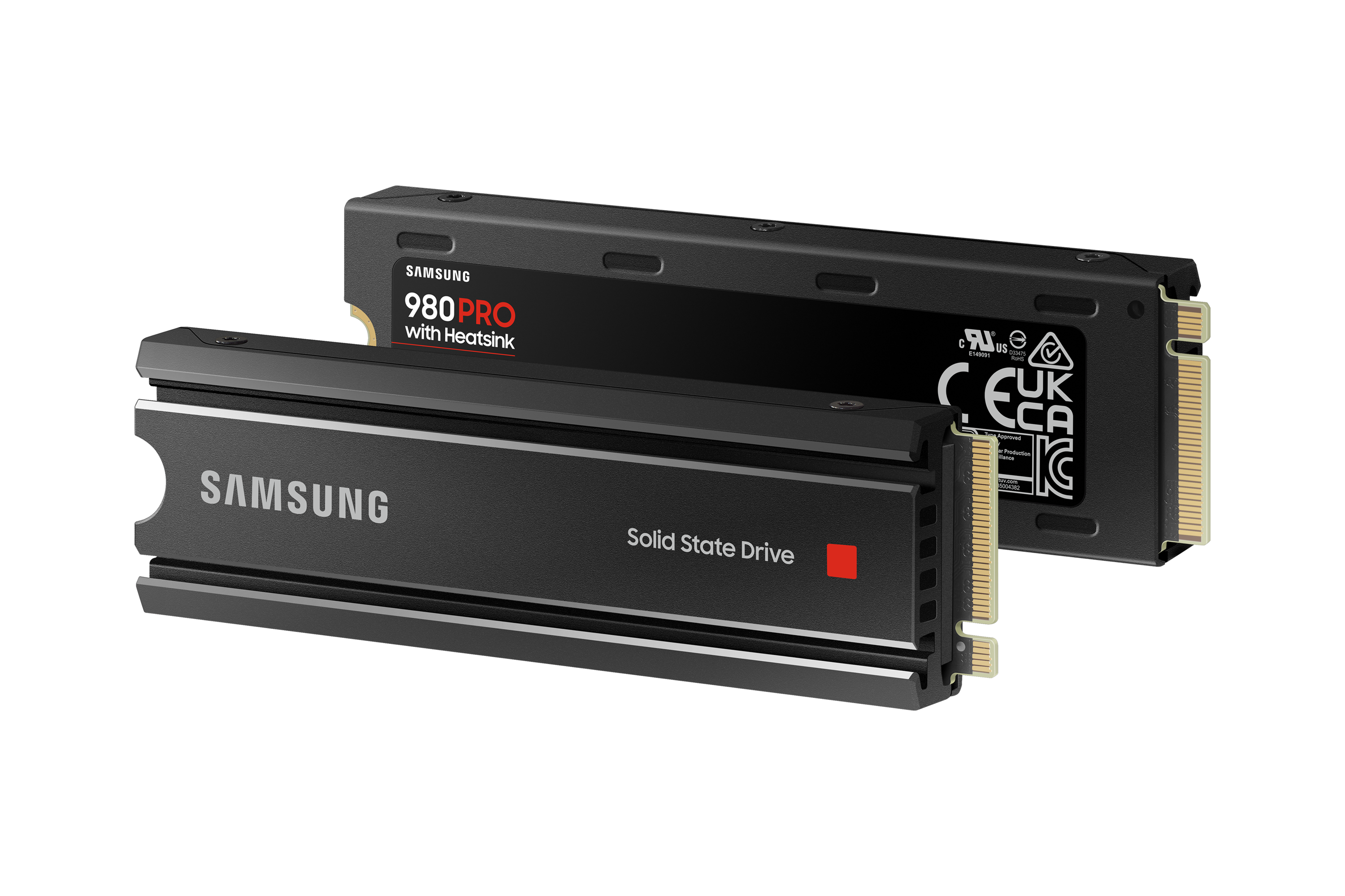 Samsung 980 PRO NVMe SSD 2 TB M.2 PCIe 4.0 3D-NAND TLC mit Kühlkörper