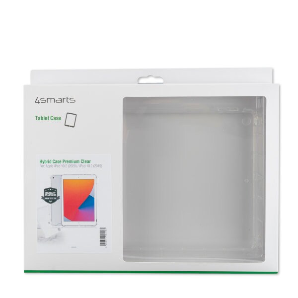 4smarts Hybrid Case Premium Clear für iPad 10,2" (2021 - 2019)