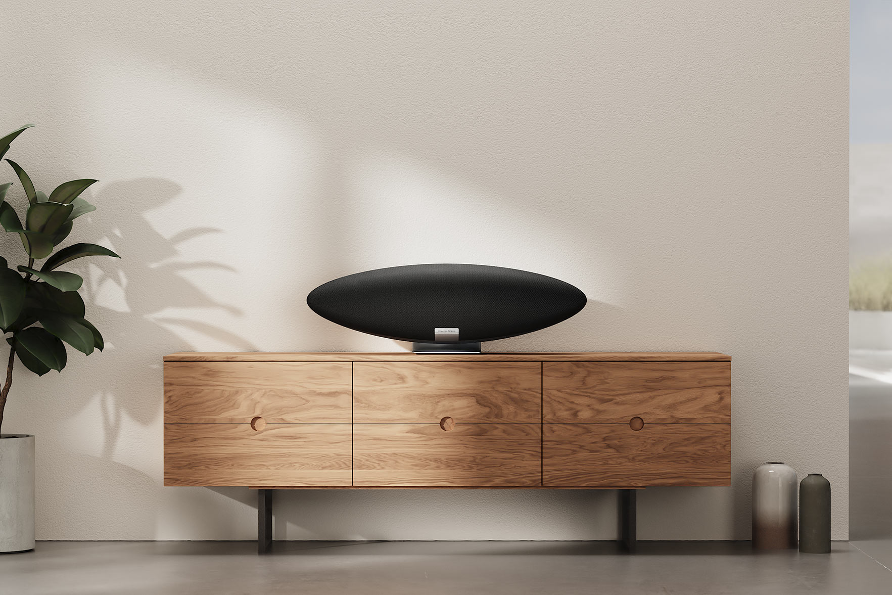 Bowers &amp; Wilkins Zeppelin Midnight Grey - Wireless Musiksystem dunkelgrau