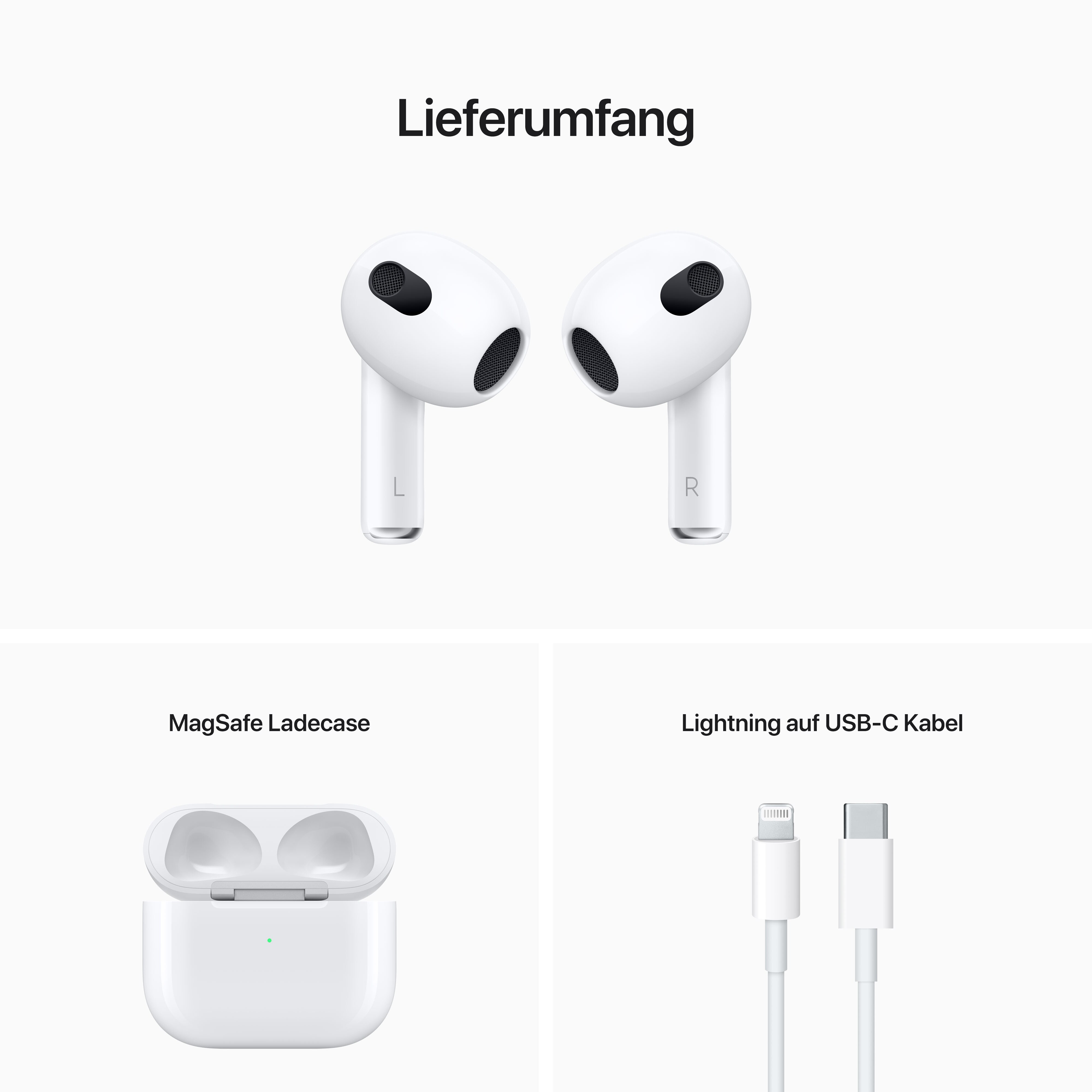 Apple AirPods 3. Generation mit Magsafe Ladecase ++ Cyberport