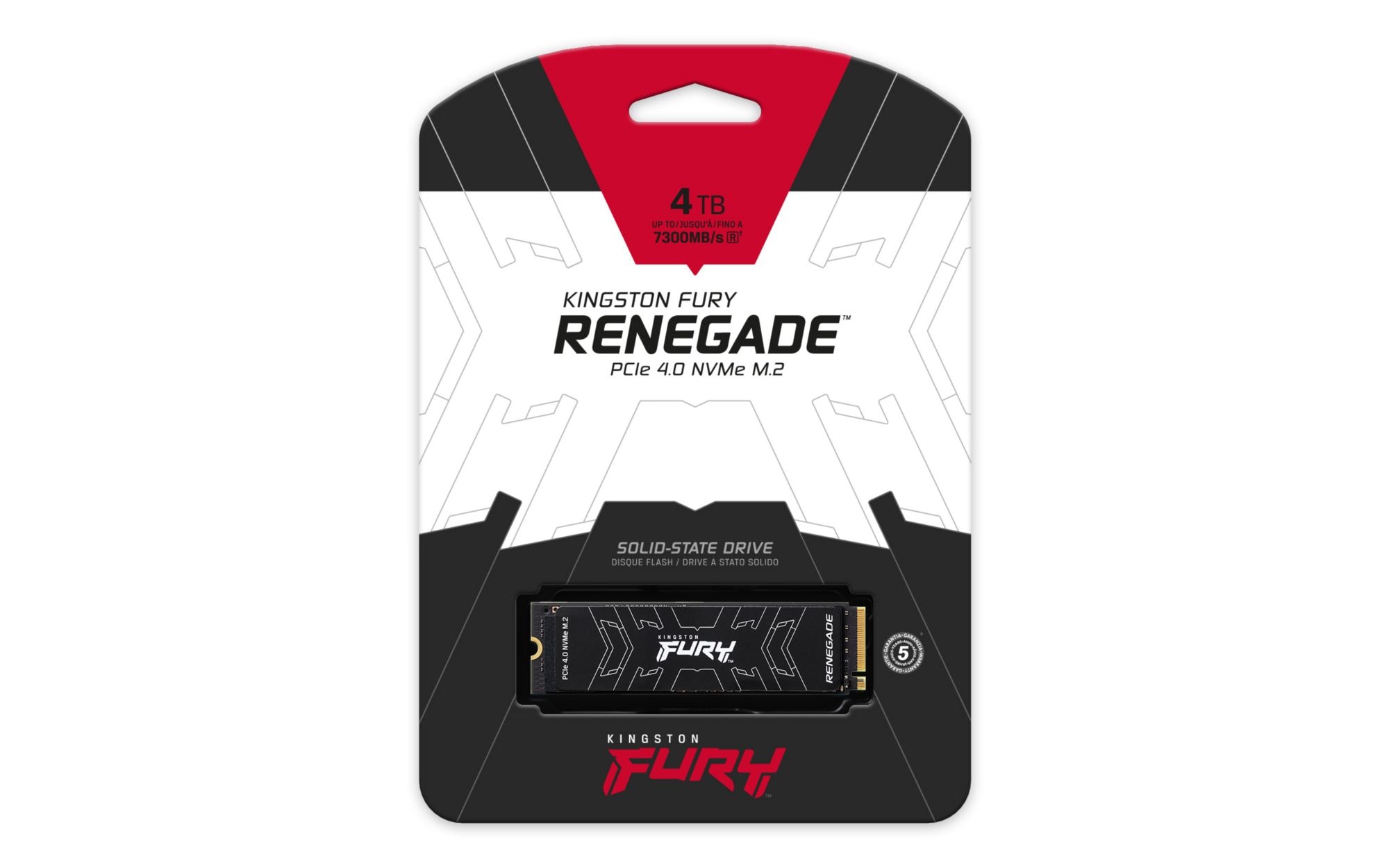 Kingston FURY Renegade NVMe SSD M.2 4TB TLC PCIe 4.0 - 3,3mm