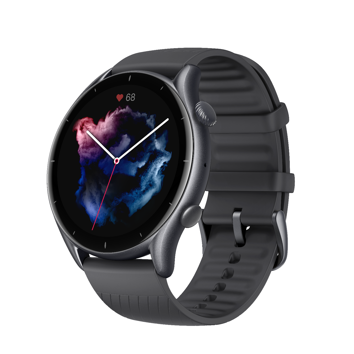 Amazfit GTR 3 Smartwatch Aluminium-Gehäuse, Thunder Black, Amoled-Display