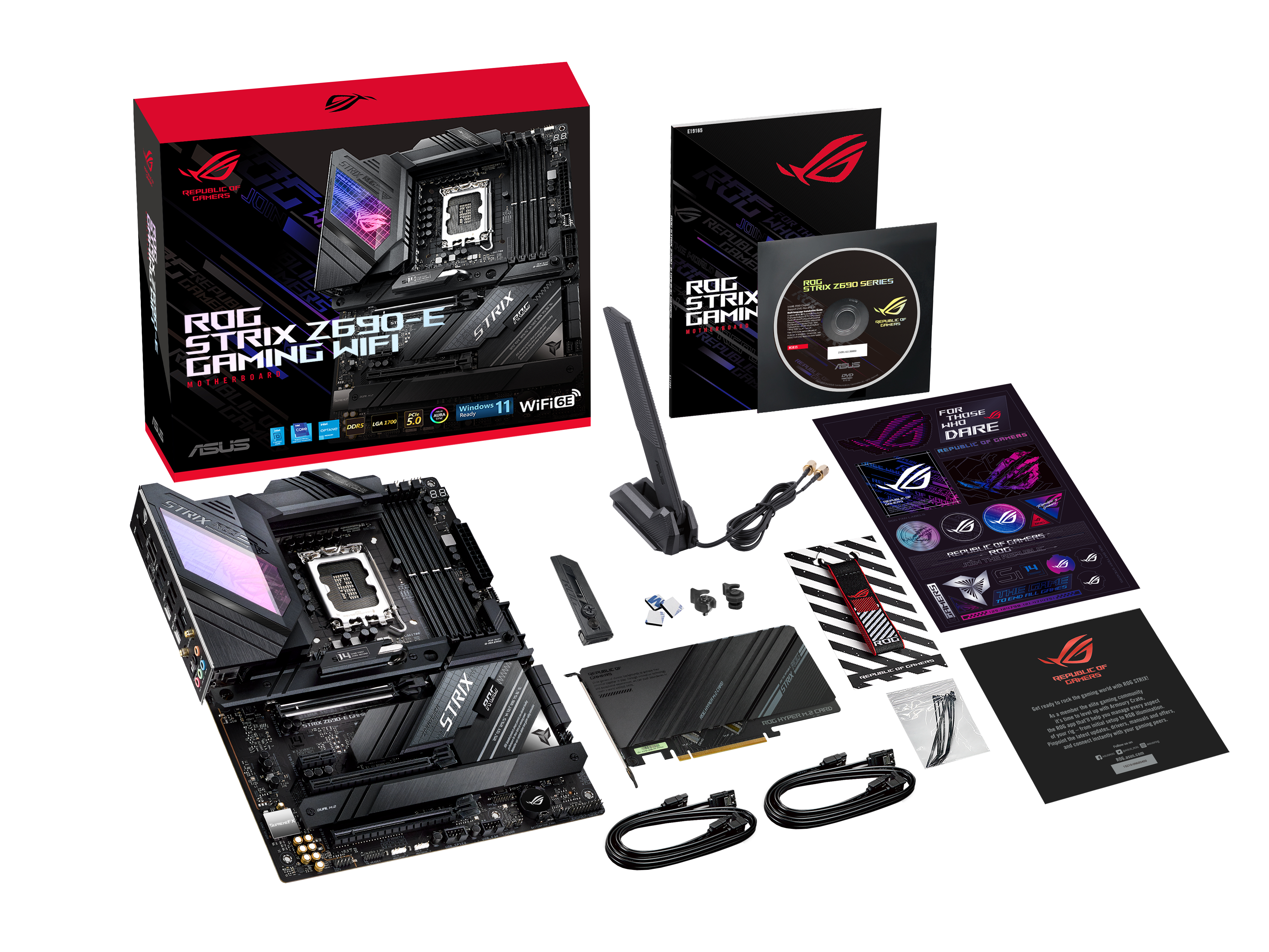 ASUS ROG STRIX Z690-E GAMING WIFI ATX Mainboard Sockel 1700 DP/HDMI/M.2/WIFI/BT