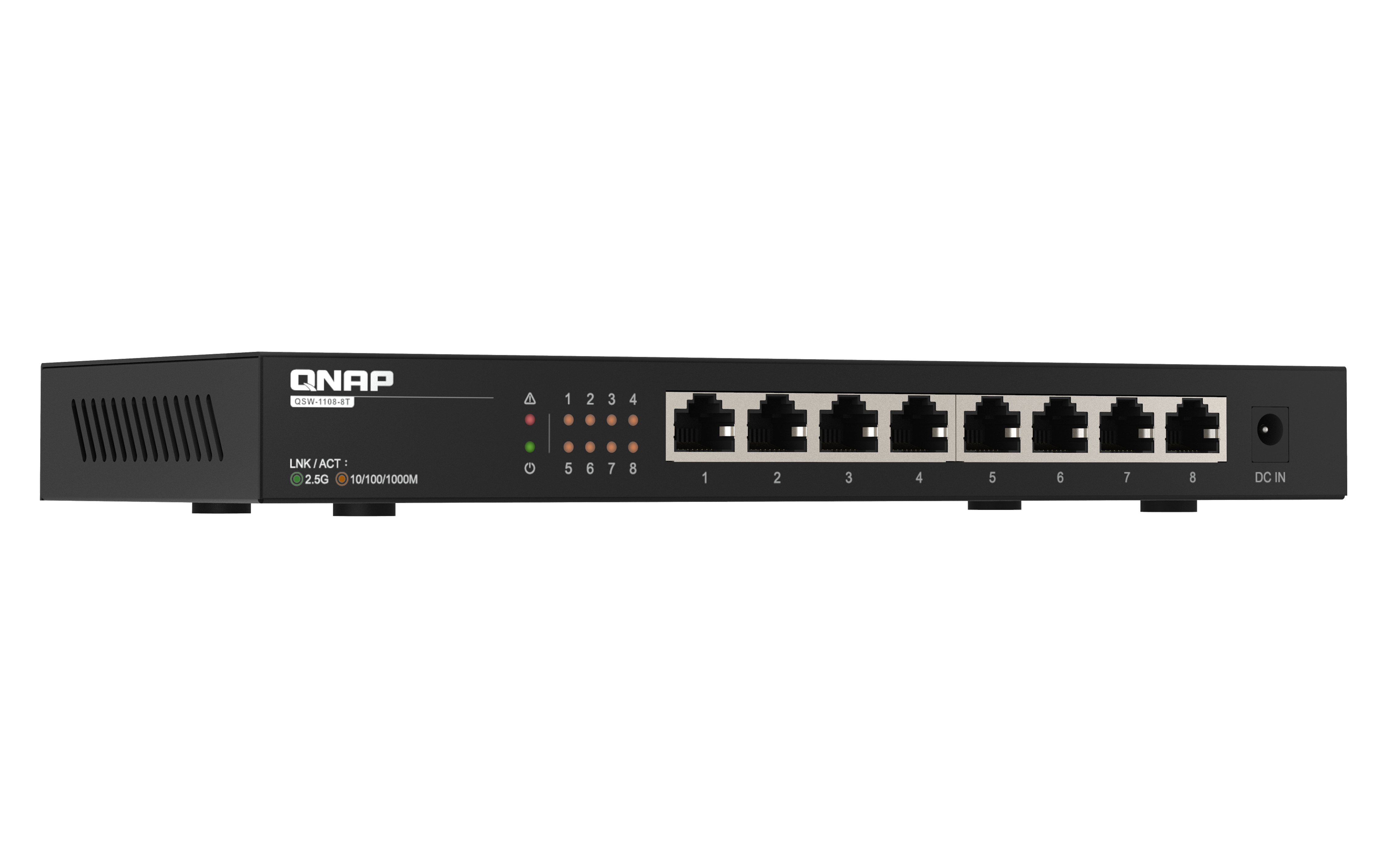 QNAP QSW-1108-8T 8 Port 2.5Gbps RJ45, unmanaged Switch