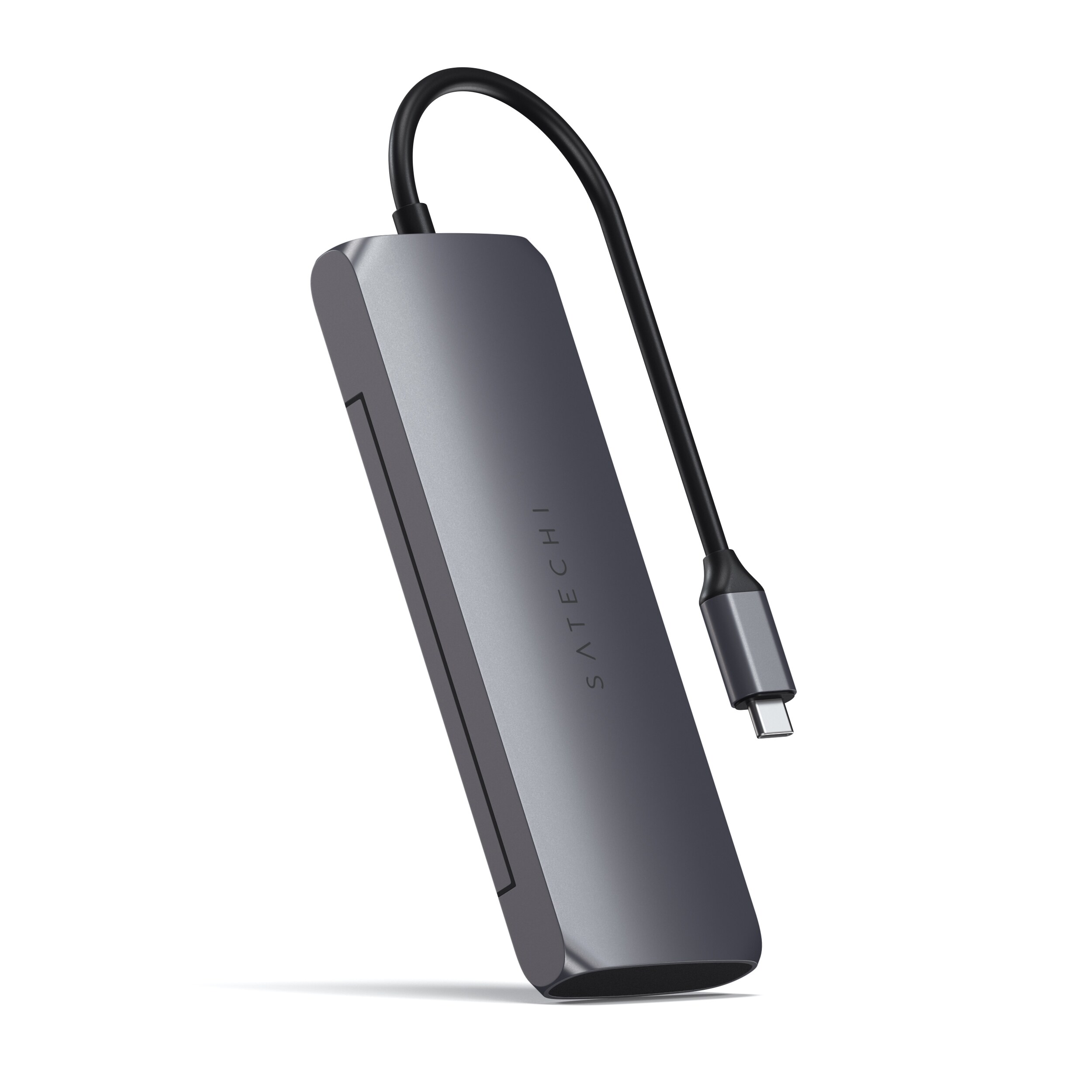 Satechi USB-C Hybrid Multiport Adapter with SSD Enclosure space gray