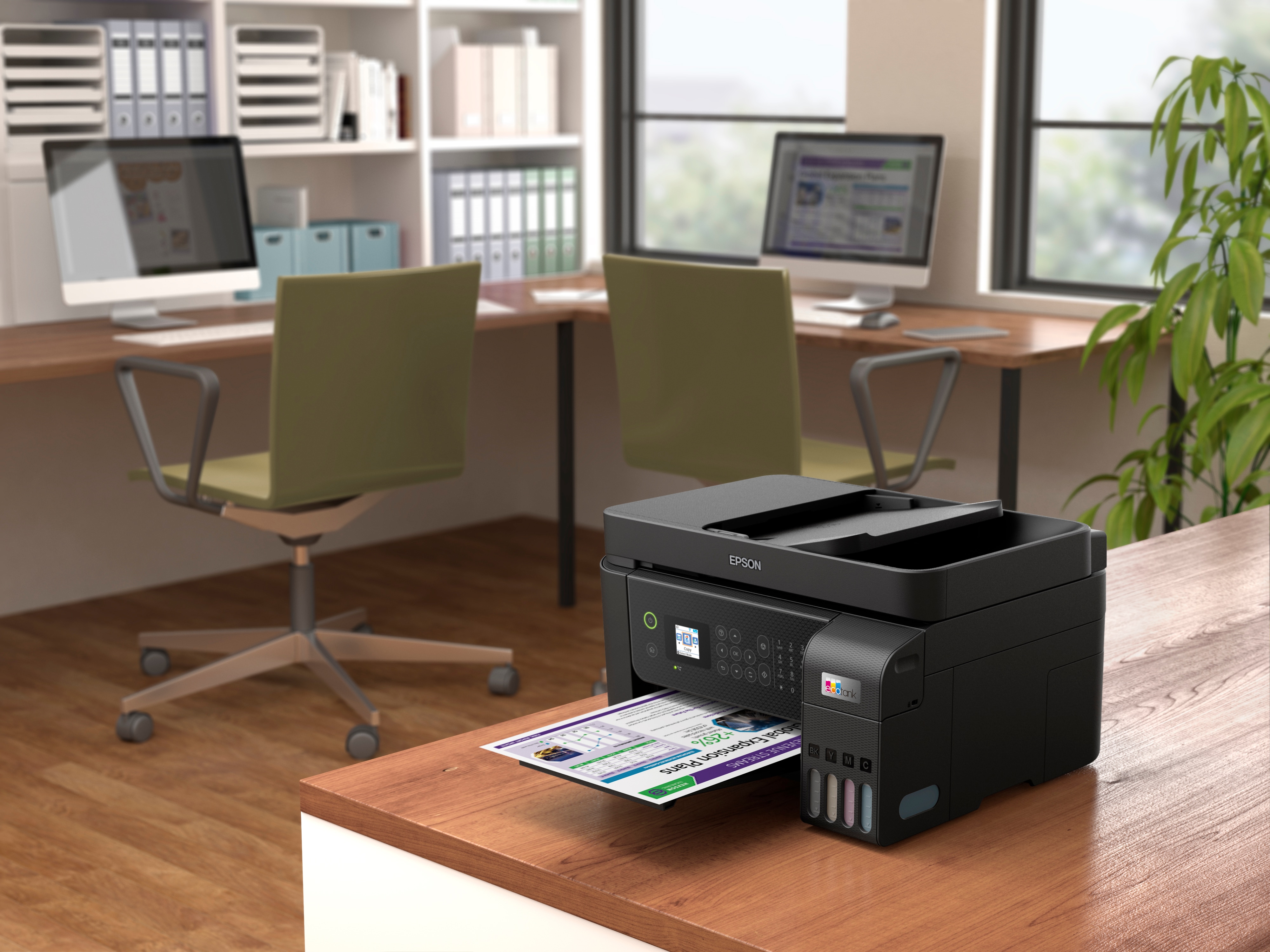 EPSON EcoTank LAN Kopierer Fax WLAN Scanner ET-4800 Multifunktionsdrucker Cyberport 
