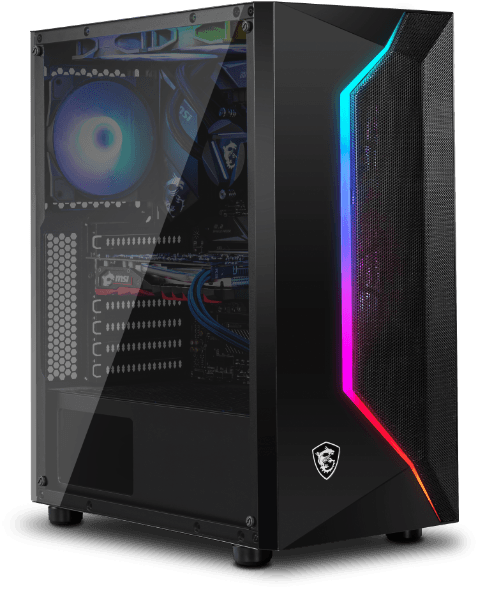 MSI MAG Vampiric 010R MIDI Tower Gaming Gehäuse, Echtglas Seitenfenster