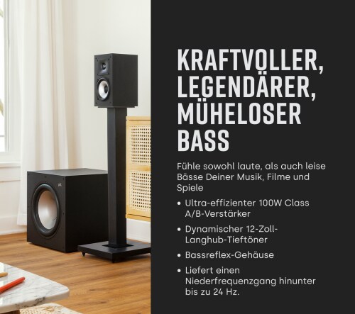 Polk Monitor XT12 aktiver Subwoofer 30,48cm (12") schwarz