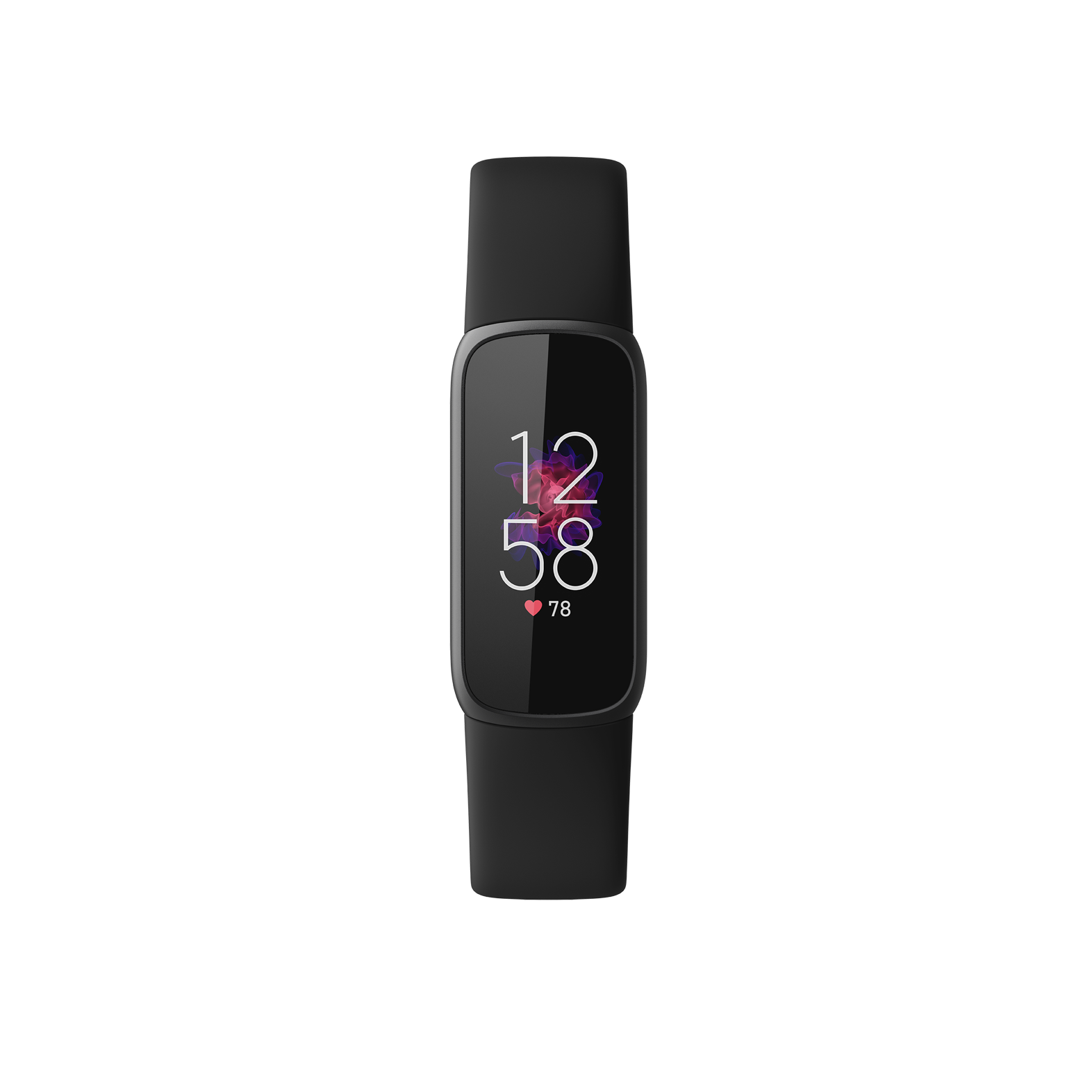 Fitbit Luxe Gesundheits- und Fitness-Tracker schwarz mit schwarzem Armband