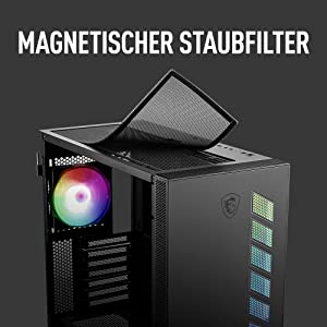 MSI MAG Vampiric 300R MIDI Tower Gaming Gehäuse TG Seitenfenster Schwarz