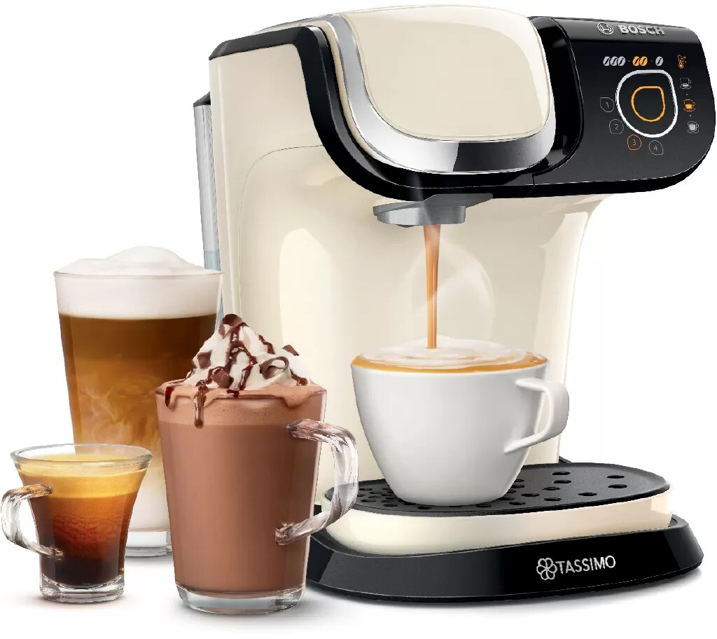 Bosch TAS6507 TASSIMO MY WAY 2 Multi-Getränke-Automat cream