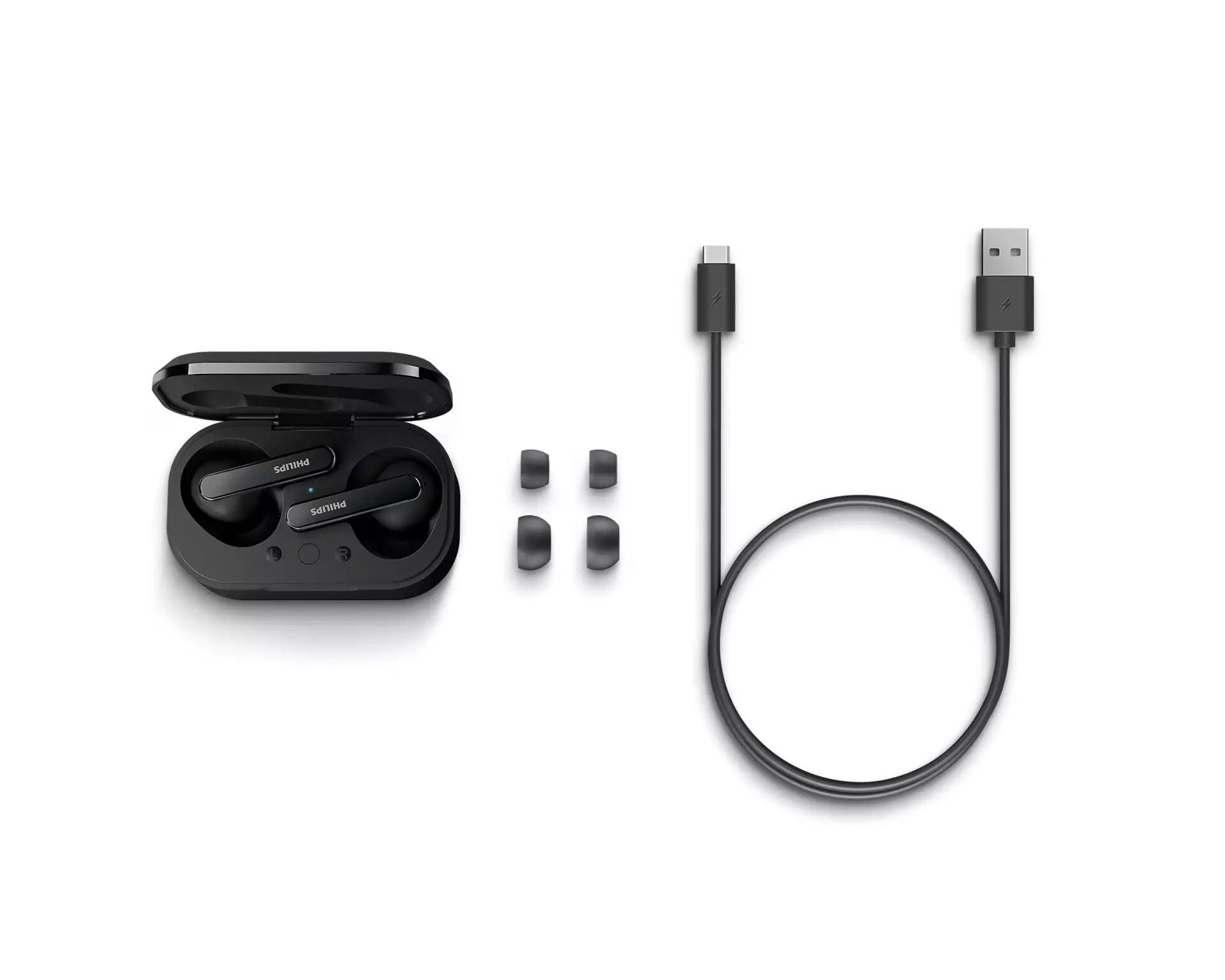 Philips TAT5506BK/00 In-Ear True Wireless ANC Kopfhörer Bluetooth schwarz