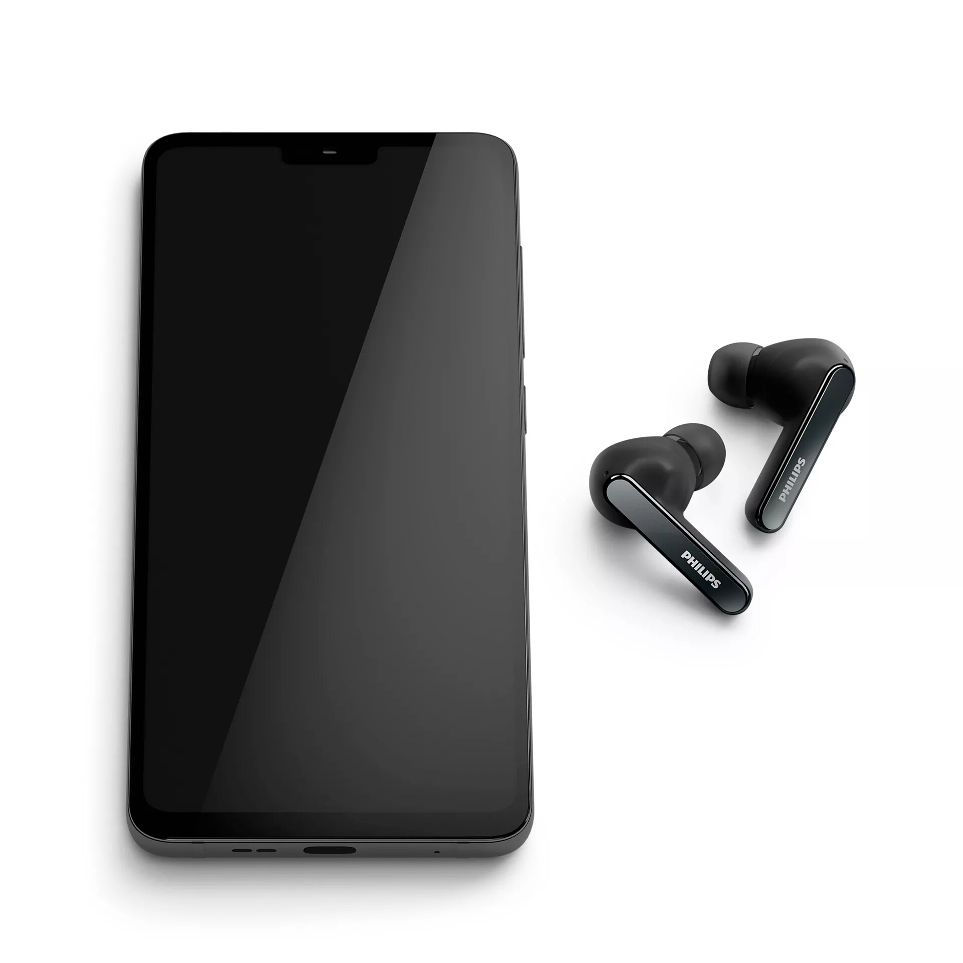 Philips TAT5506BK/00 In-Ear True Wireless ANC Kopfhörer Bluetooth schwarz