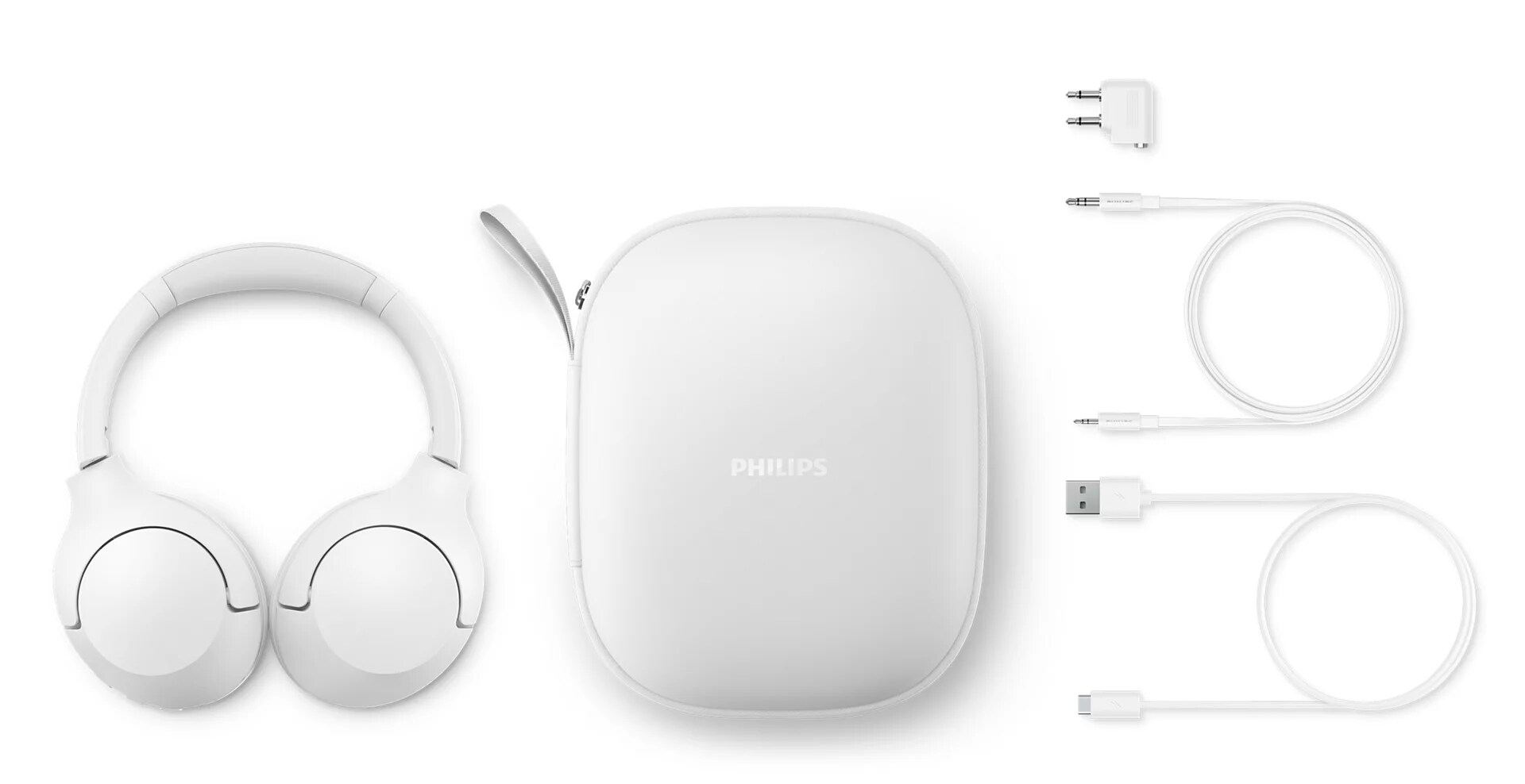 Philips TAH8506WT/00 Over Ear Kopfhörer Bluetooth ANC - weiß USB-C