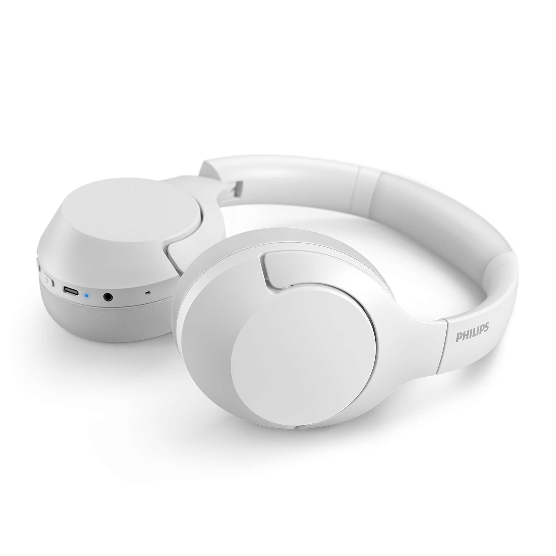 Philips TAH8506WT/00 Over Ear Kopfhörer Bluetooth ANC - weiß USB-C