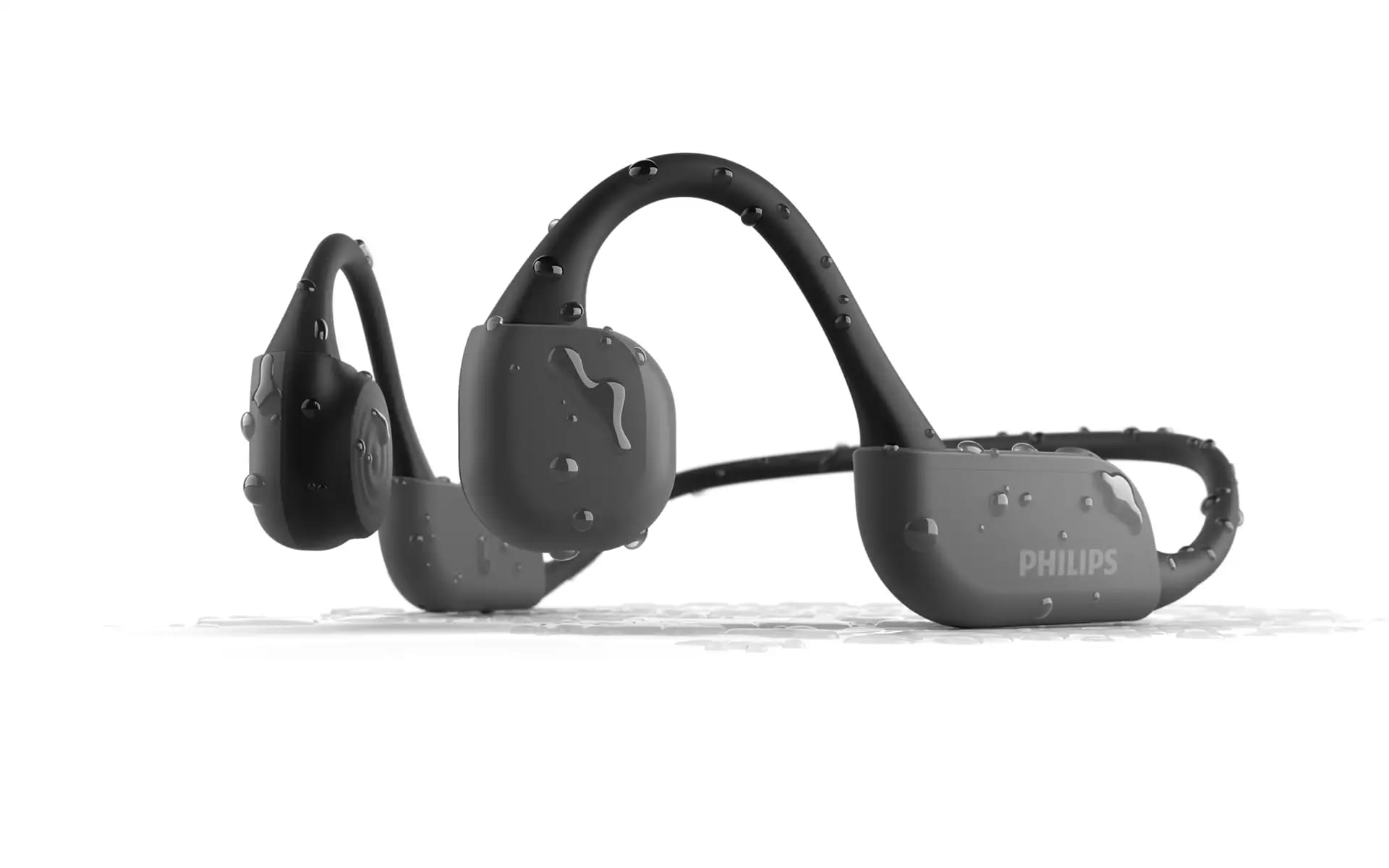 Philips TAA6606BK/00 Sport Neckbone Kopfhörer Bluetooth schwarz IP67