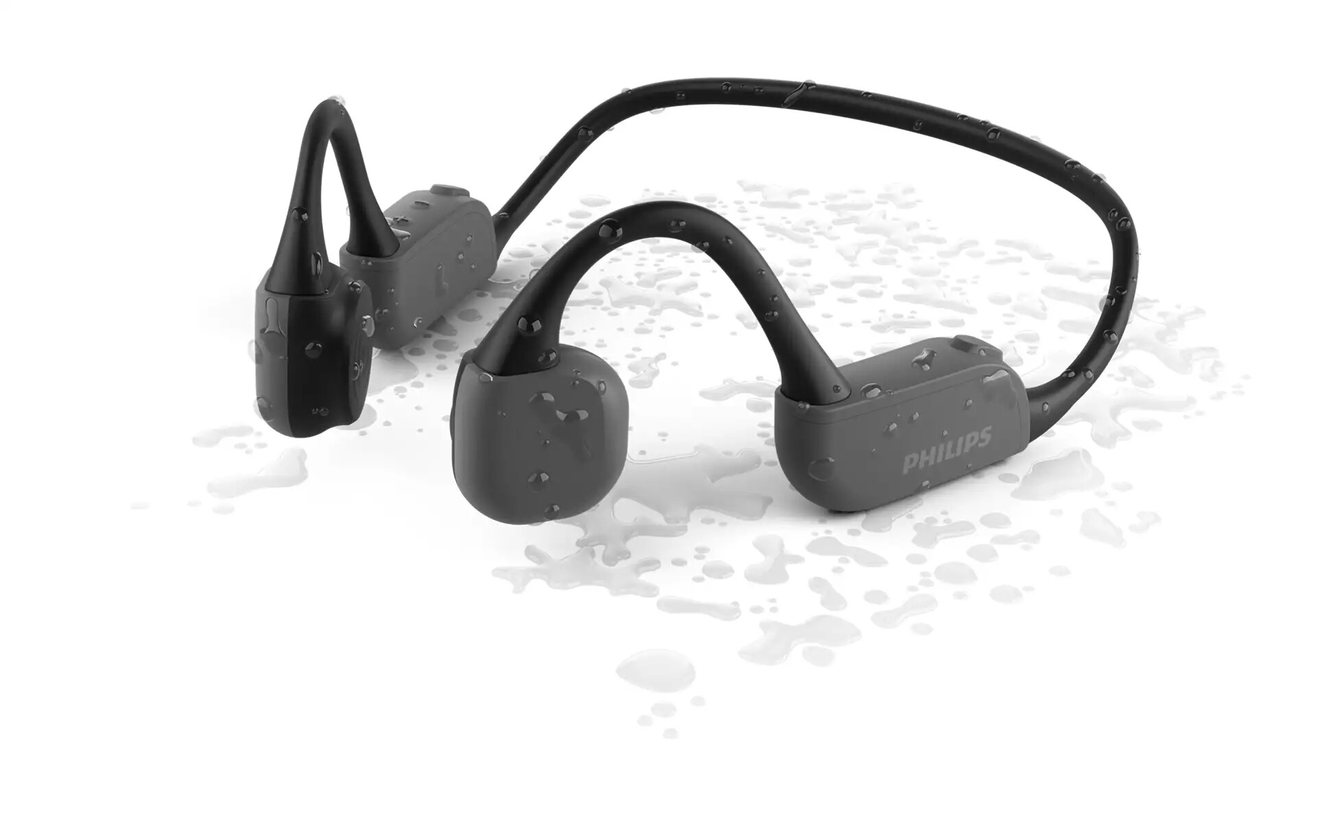 Philips TAA6606BK/00 Sport Neckbone Kopfhörer Bluetooth schwarz IP67