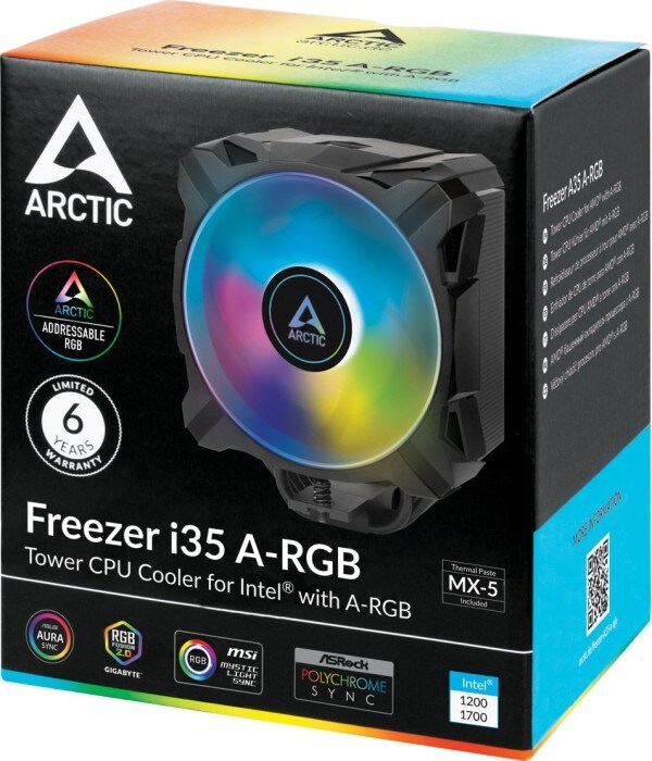 Arctic Freezer i35 A-RGB CPU Kühler für AMD und Intel CPUs