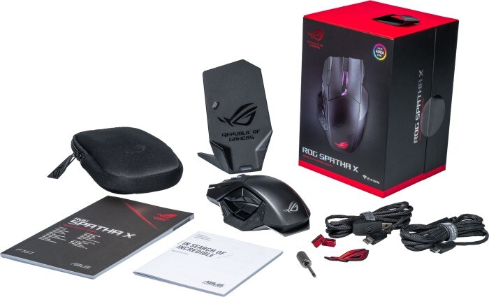 ASUS ROG Spatha X RGB Gaming Maus 12 programmierbare Tasten