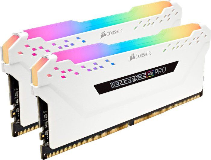 16GB (2x8GB) Corsair Vengeance RGB PRO weiß DDR4-3600 RAM CL18 (18-22-22-42) Kit