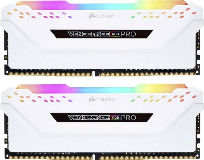 16GB (2x8GB) Corsair Vengeance RGB PRO weiß DDR4-3600 RAM CL18 (18-22-22-42) Kit