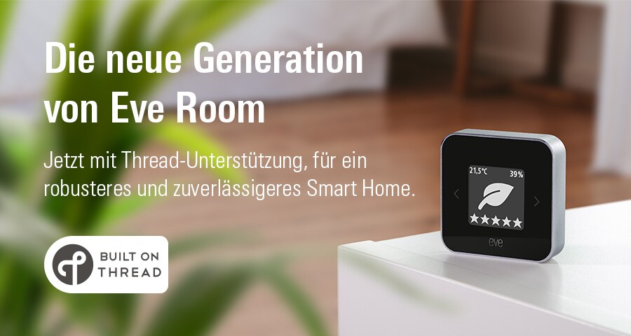 Eve Room - Raumluft-Qualitätssensor mit Apple HomeKit Technologie &amp; Thread