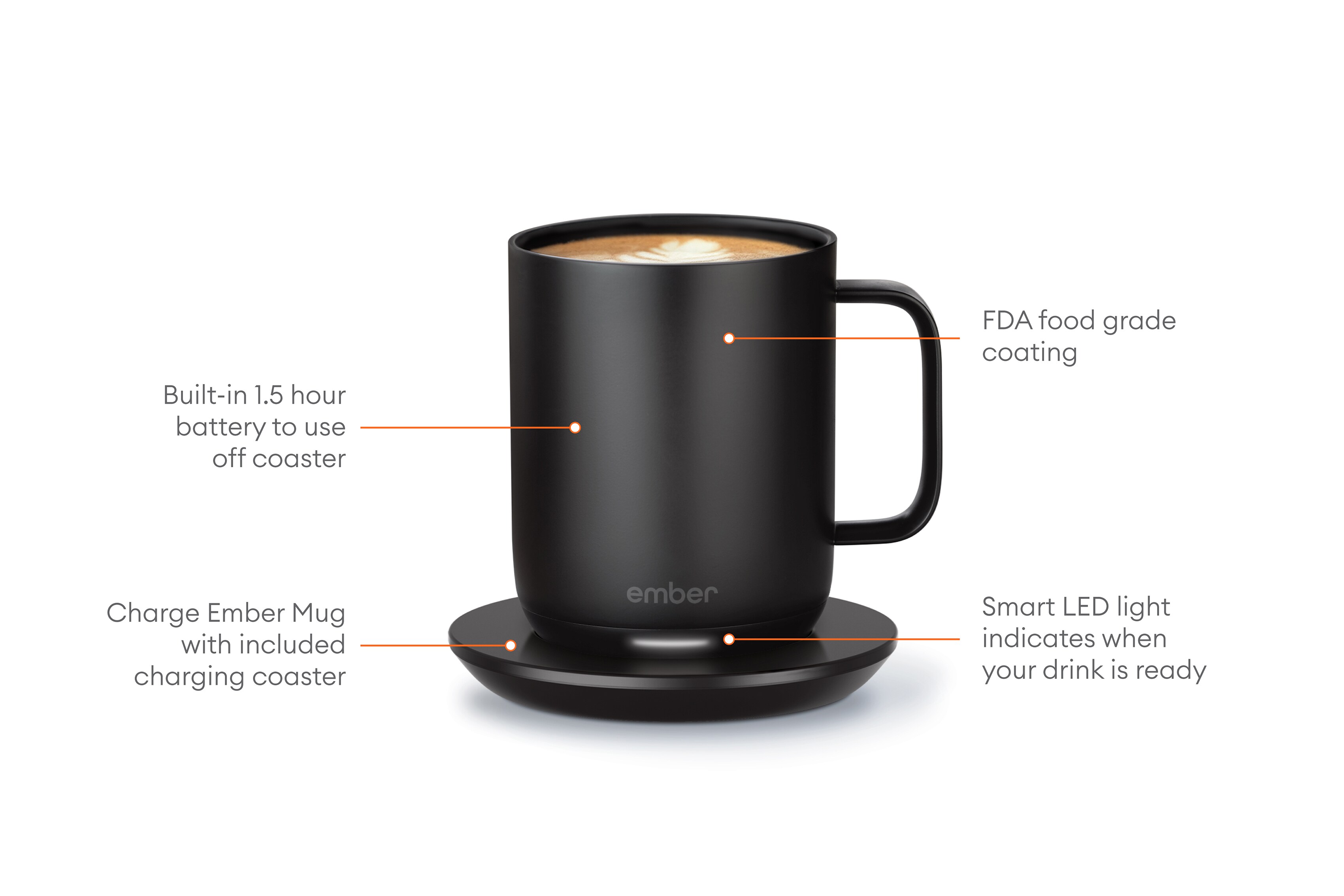 Ember Mug² 10oz Black - Becher mit Temperaturregelung (295ml) schwarz