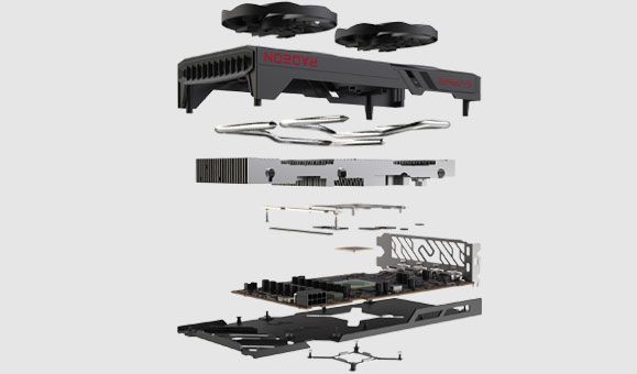 SAPPHIRE AMD Radeon RX 6600 XT OC Pulse Gaming Grafikkarte mit 8GB GDDR6