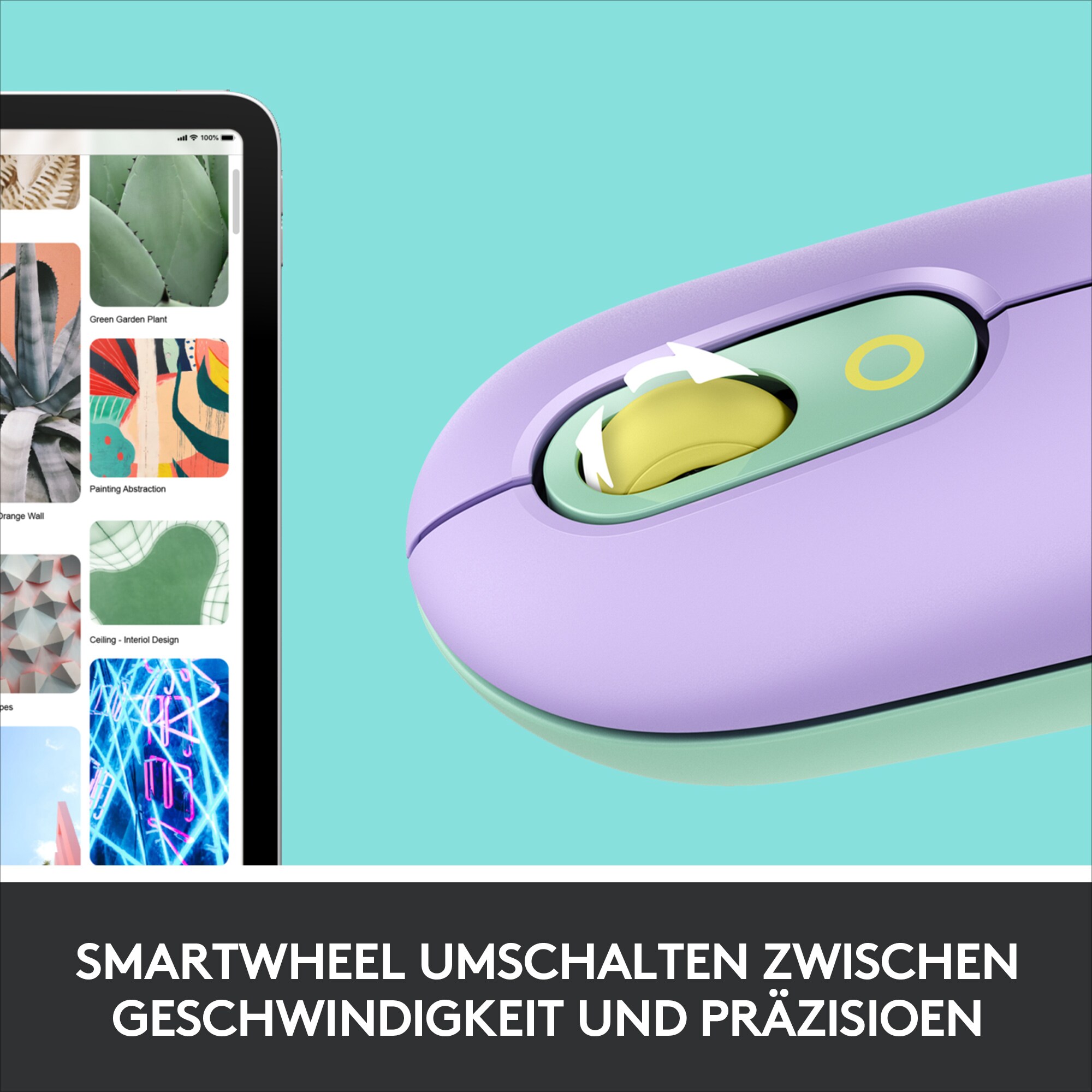 Logitech POP Kabellose Maus Daydream-Mint