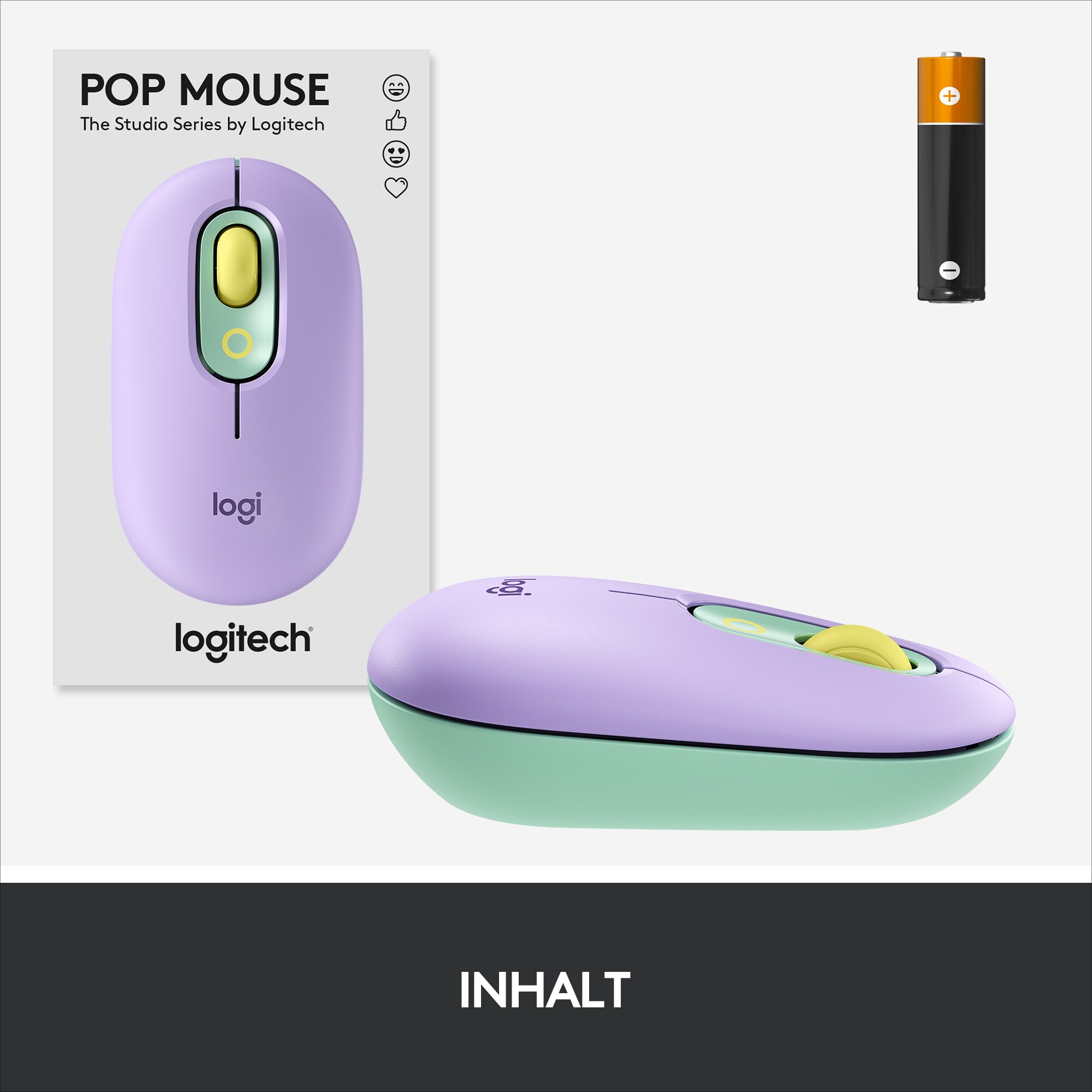 Logitech POP Kabellose Maus Daydream-Mint