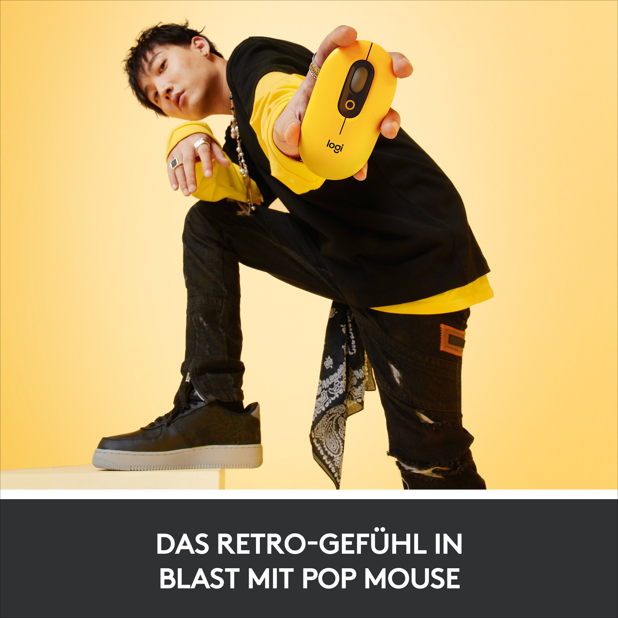 Logitech POP Kabellose Maus Blast-Yellow