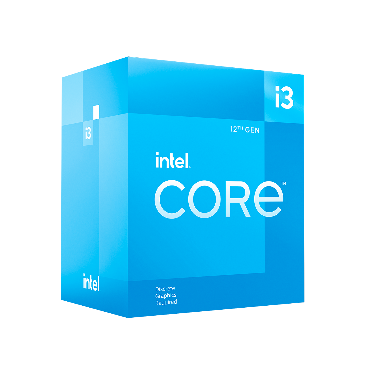 INTEL Core i3-12100F 3,3GHz 4 Kerne 12MB Cache Sockel 1700 (Boxed ohne Lüfter)