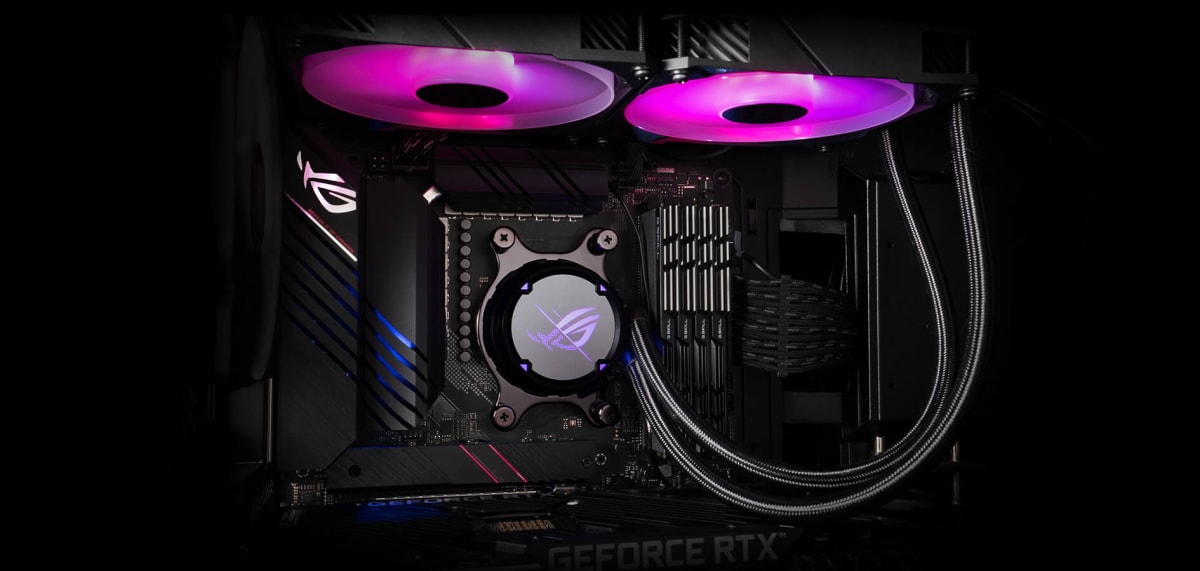 ASUS ROG Strix LC II 240 ARGB Komplettwasserkühlung für AMD und Intel CPUs