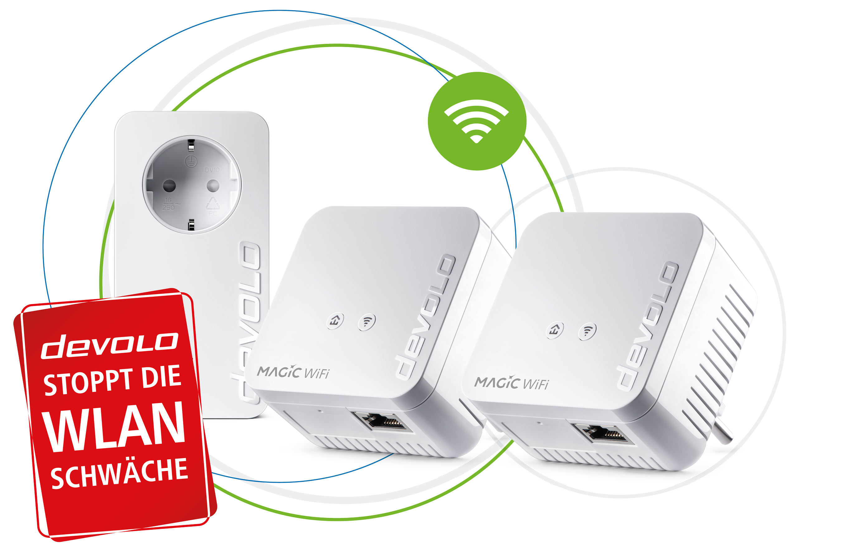 Devolo Magic 1 WiFi mini Multiroom Kit (1200Mbit, G.hn, Powerline + WLAN, Mesh)