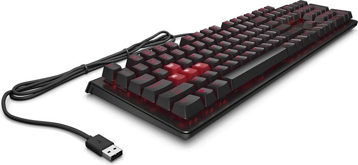 HP Omen Encoder Kabelgebundene Gaming Tastatur Brown Keys Schwarz