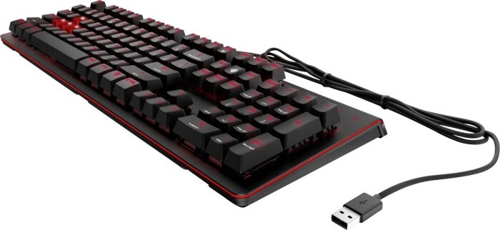 HP Omen Encoder Kabelgebundene Gaming Tastatur Brown Keys Schwarz