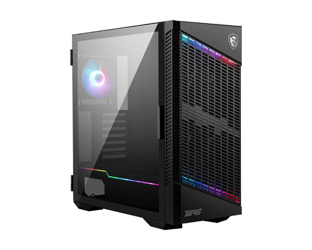 MSI MPG VELOX 100P Airflow MIDI Tower RGB Gaming Gehäuse Tempered Glas