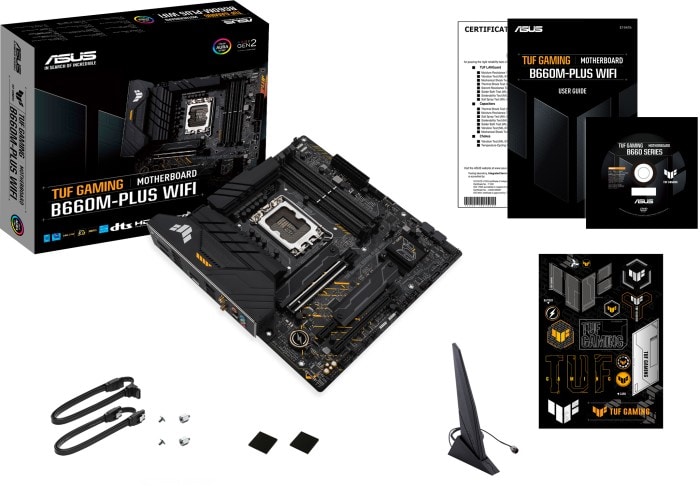 ASUS TUF Gaming B660M-Plus WIFI mATX Mainboard 1700 DP/HDMI/M.2/Typ C