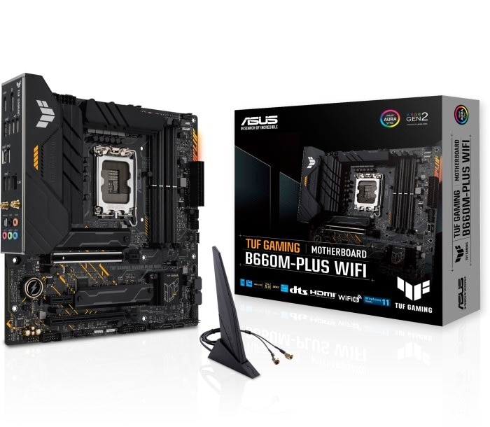 ASUS TUF Gaming B660M-Plus WIFI mATX Mainboard 1700 DP/HDMI/M.2/Typ C